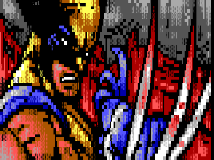 ANSI art render