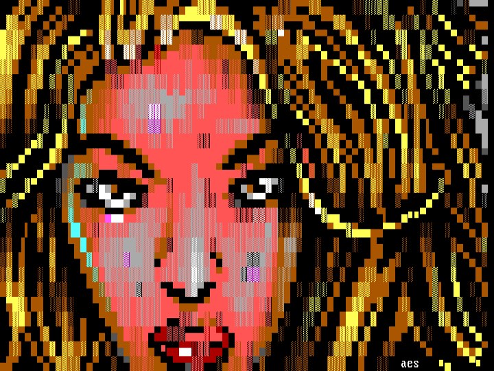 ANSI art render